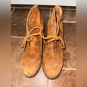 Sperry Leather Wedge Booties